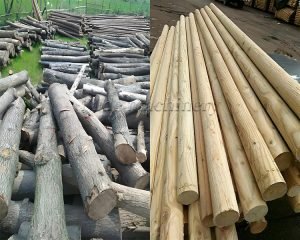 What is the easiest way to debark firewood