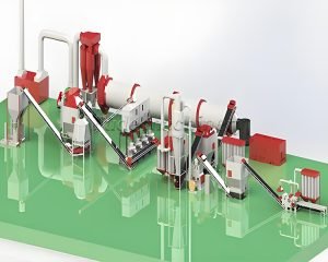 What is a biomass pellet production line