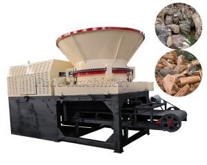 What machine turns wood into sawdust