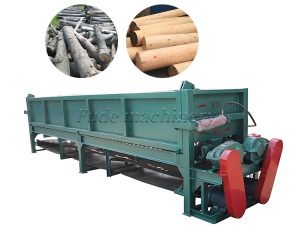 How is a wood peeling machine used for peeling