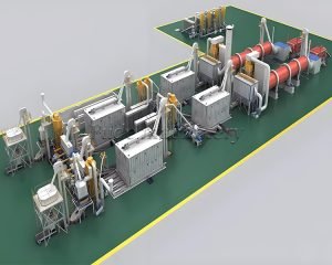 What is a biomass pellet production line