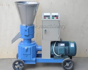 How does the feed pellet machine work